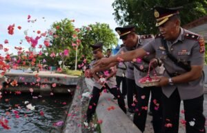 Upacara Tabur Bunga Hari Bhayangkara Ke-80, Polres Sabang Kenang Jasa Pahlawan Di Perairan Sabang