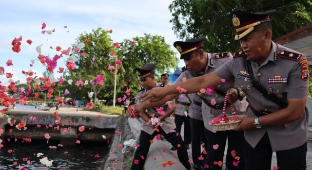 Upacara Tabur Bunga Hari Bhayangkara Ke-80, Polres Sabang Kenang Jasa Pahlawan Di Perairan Sabang