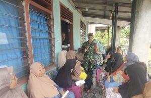 Babinsa Kuta Ateuh Ajak Warga Tingkatkan Kewaspadaan Hadapi Perubahan Cuaca