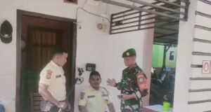 Perkuat Sistem Keamanan, Babinsa Kuta Ateuh Sambangi Pos Satpam Pengadilan Negeri Sabang