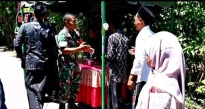 Hadiri Pesta Pernikahan Warga, Babinsa Gampong Keuneukai Pererat Silaturahmi