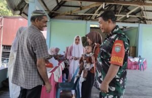 Babinsa Gampong Iboh Dampingi Posyandu Lansia, Pastikan Warga Lanjut Usia Tetap Sehat dan Terpantau