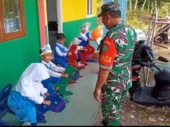 Babinsa Batee Shoek Sambangi TKN 6 Sabang, Pantau Fasilitas dan Beri Semangat Belajar