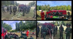 Tingkatkan Kesiapsiagaan Bencana, Kodim 0112/Sabang Latih Personel Operasikan Mobil Pemadam Kebakaran
