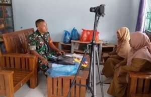 Komsos Bersama Guru PAUD, Babinsa Keuneukai Pererat Silaturahmi Seluruh Elemen Masyarakat