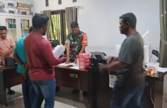 Babinsa Jaboi Dampingi Nelayan Urus Kartu Nelayan, Permudah Akses Layanan dan Kesejahteraan Warga