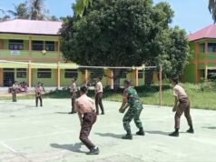 Babinsa Cot Abeuk Ajak Siswa SMPN 09 Berolahraga Bersama, Tanamkan Hidup Sehat dan Disiplin