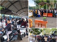 Para Pelancong Antrian Panjang Untuk Nyebrang ke Daratan Aceh, “Situasi Aman dan Lancar”