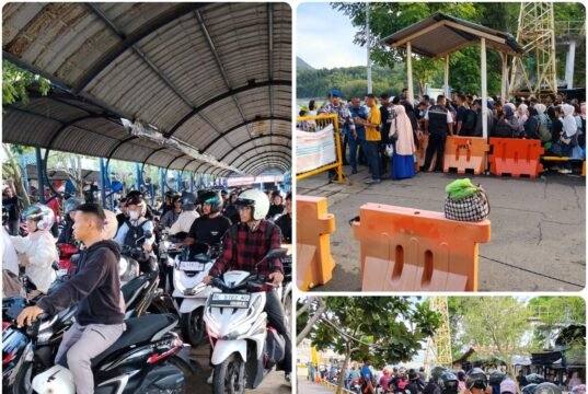 Para Pelancong Antrian Panjang Untuk Nyebrang ke Daratan Aceh, “Situasi Aman dan Lancar”