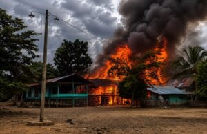 Dayah Istiqamatuddin Rauzatul Jannah Bandar Dua Pijay Terbakar, Sejumlah Bangunan Hangus