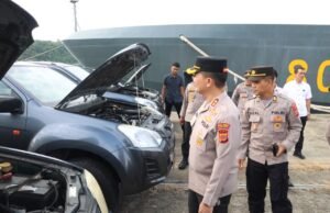 Kapolres Sabang Pimpin Pengecekan Ranmor Dinas, Lanjut Silaturahmi ke Kapal Wisanggeni Korpolairud