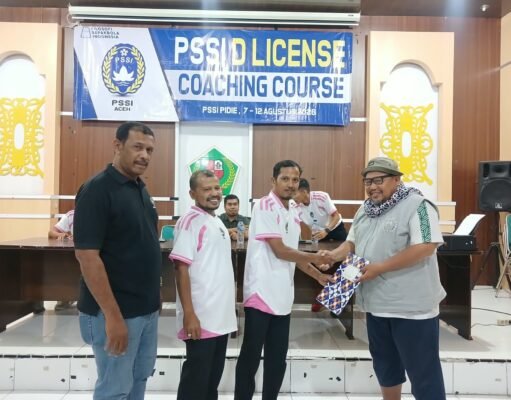 Kursus Pelatih Lisen D PSSI Aceh di Sigli, ‘Coach Educator PSSI Pusat Zainal Zapelo Gembleng 24 Calon Pelatih Muda Aceh’