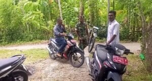 Antisipasi Cuaca Ekstrem, Babinsa dan Perangkat Gampong Paya Bahas Langkah Pencegahan Bencana