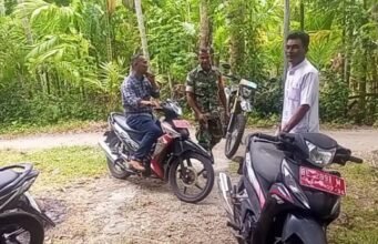 Antisipasi Cuaca Ekstrem, Babinsa dan Perangkat Gampong Paya Bahas Langkah Pencegahan Bencana