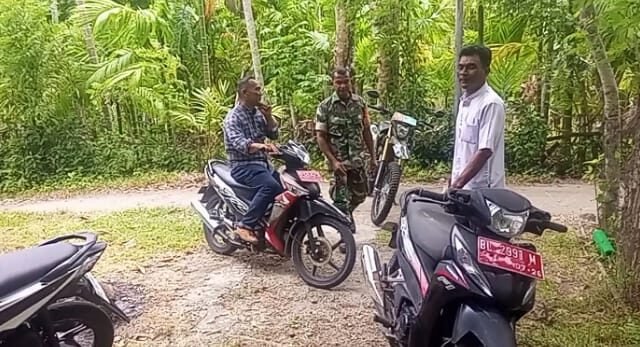 Antisipasi Cuaca Ekstrem, Babinsa dan Perangkat Gampong Paya Bahas Langkah Pencegahan Bencana