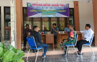 Jaga Kedekatan dan Wawasan Wilayah, Babinsa dan Perangkat Gampong Sepakat Bersinergi
