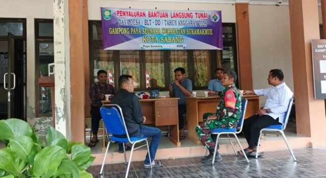 Jaga Kedekatan dan Wawasan Wilayah, Babinsa dan Perangkat Gampong Sepakat Bersinergi