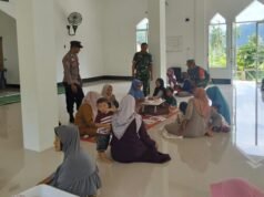 Dukung Generasi Sehat, Babinsa Paya Seunara Pantau Langsung Kegiatan Posyandu Desa Binaan