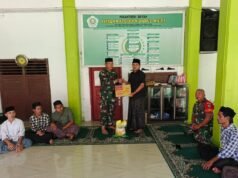 Danramil 02/Sukakarya Silaturahmi ke Dayah Darul Wa’di, Pantau Kondisi Sosial dan Situasi Wilayah