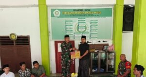 Danramil 02/Sukakarya Silaturahmi ke Dayah Darul Wa’di, Pantau Kondisi Sosial dan Situasi Wilayah