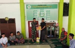 Danramil 02/Sukakarya Silaturahmi ke Dayah Darul Wa’di, Pantau Kondisi Sosial dan Situasi Wilayah
