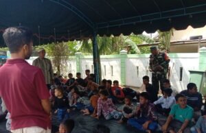 Sinergi TNI–Masyarakat: Babinsa Pantau dan Dukung Kelancaran Maulid Nabi Besar Muhammad SAW di Balohan