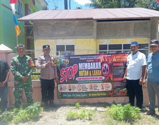 Tingkatkan Kesadaran Warga di Tengah Cuaca Ekstrem, Babinsa Cot Abeuk & Bhabinkamtibmas Gencar Cegah Karhutla