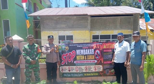 Tingkatkan Kesadaran Warga di Tengah Cuaca Ekstrem, Babinsa Cot Abeuk & Bhabinkamtibmas Gencar Cegah Karhutla