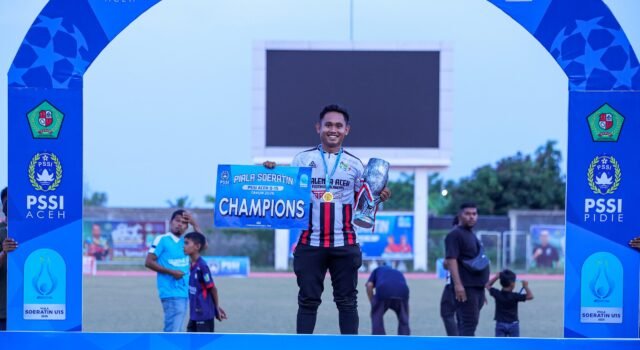 Mahasiswa Penjas UBBG Muhammad Syauqi Kamal Turut Antar Talenta Aceh FA Juara Piala Soeratin U-15 Aceh 2026
