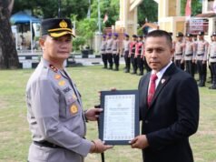 Kapolres Sabang Apresiasi Personel Berprestasi dan Masyarakat