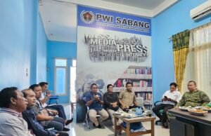 Dandim 0112/Sabang Jalin Silaturahmi ke PWI, Ajak Media Bersama Jaga Kondusivitas Wilayah