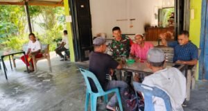 Koordinasi Babinsa Bersama Tokoh Masyarakat, Sukseskan Maulid dengan Sederhana Tanpa Membebani Warga