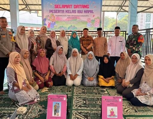 Dukung Kesehatan Ibu & Cegah Stunting, Babinsa Kuta Timu Dampingi Kegiatan Kelas Ibu Hamil