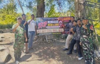 Babinsa Krueng Raya Gencar Lakukan Sosialisasi Cegah Kebakaran Hutan & Lahan