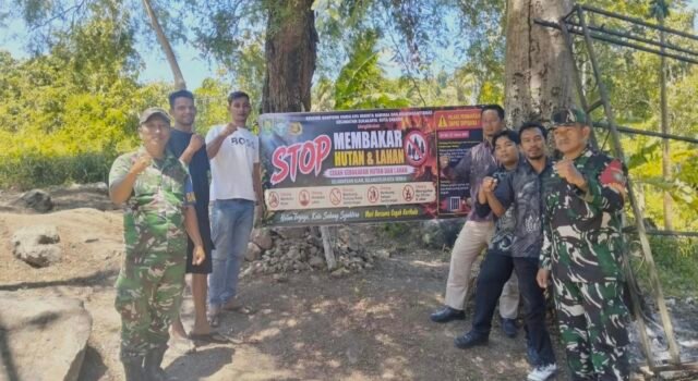 Babinsa Krueng Raya Gencar Lakukan Sosialisasi Cegah Kebakaran Hutan & Lahan