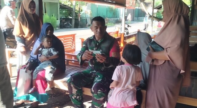 Komsos & Pendataan Perlinsos — Babinsa Krueng Raya Pastikan Bantuan Terdata Dengan Akurat