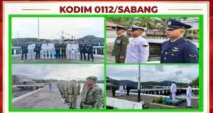 TNI Kuat Bersama Rakyat — Kodim 0112/Sabang Hadiri Upacara Peringatan HUT TNI Ke-81