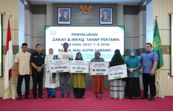 Salurkan Zakat dan Infaq, Wali Kota Sabang Tekankan Transparansi dan Tepat Sasaran