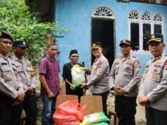 Polres Sabang Berbagi, Kapolres Salurkan Bansos kepada Masyarakat Kurang Mampu di Gp. Jaboi