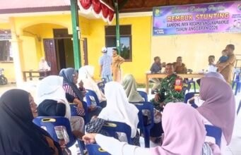 Cegah Stunting di Gampong Paya, Babinsa dan Kader Posyandu Bahas Pemenuhan Gizi Anak