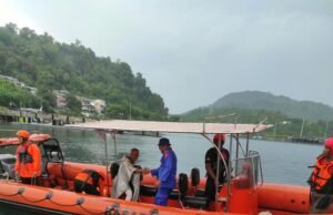 Satpolairud Polres Sabang Bersama Basarnas Cari Tiga Nelayan Hilang di Perairan Pulau Rondo
