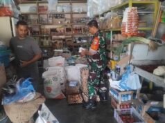 Babinsa Iboih Pantau Harga Sembako, Pastikan Stok Kebutuhan Warga Tetap Tersedia