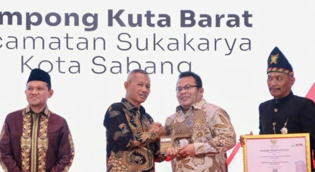 Kuta Barat Sabang Raih Penghargaan Desa Antikorupsi Aceh, Zulkifli Tekankan Integritas Pemerintahan Gampong