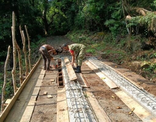 Pembangunan Jembatan Beton Jaboi Tetap Berlanjut dengan Semangat Gotong‑royong