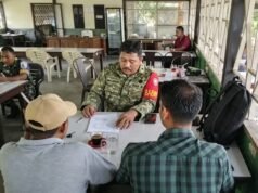 Ngobrol Santai di Jurong Pante Jaya, Babinsa Jaring Informasi Jaga Kekondusifan Gampong Ie Meulee