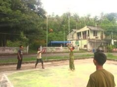 Babinsa Paya Dampingi Pemuda Bermain Bola Voli, Tumbuhkan Semangat Berprestasi di Tengah Kegiatan Positif