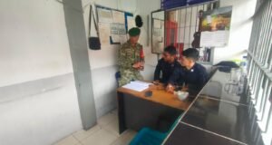 Babinsa Kuta Ateuh Berikan Pengingat Kewaspadaan kepada Petugas Rutan Kelas IIB Sabang