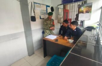 Babinsa Kuta Ateuh Berikan Pengingat Kewaspadaan kepada Petugas Rutan Kelas IIB Sabang