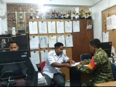 Serap Data Wilayah Gampong, Babinsa Kuta Timu Saling Berbagi Informasi dengan Perangkat Desa