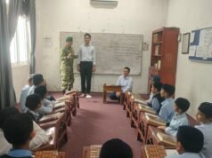 Berbagi Informasi Rekrutmen TNI AD, Babinsa Kuta Ateuh Sosialisasikan kepada Para Santri Pondok Pesantren Sulaimaniyah
